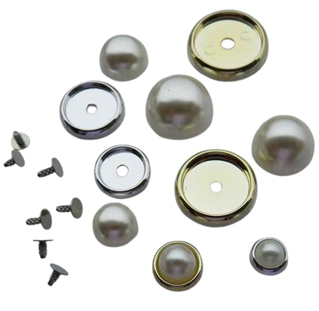 ABS PEARL WITH SETTING BASE TO FIX BAG SHOES - 图片 2